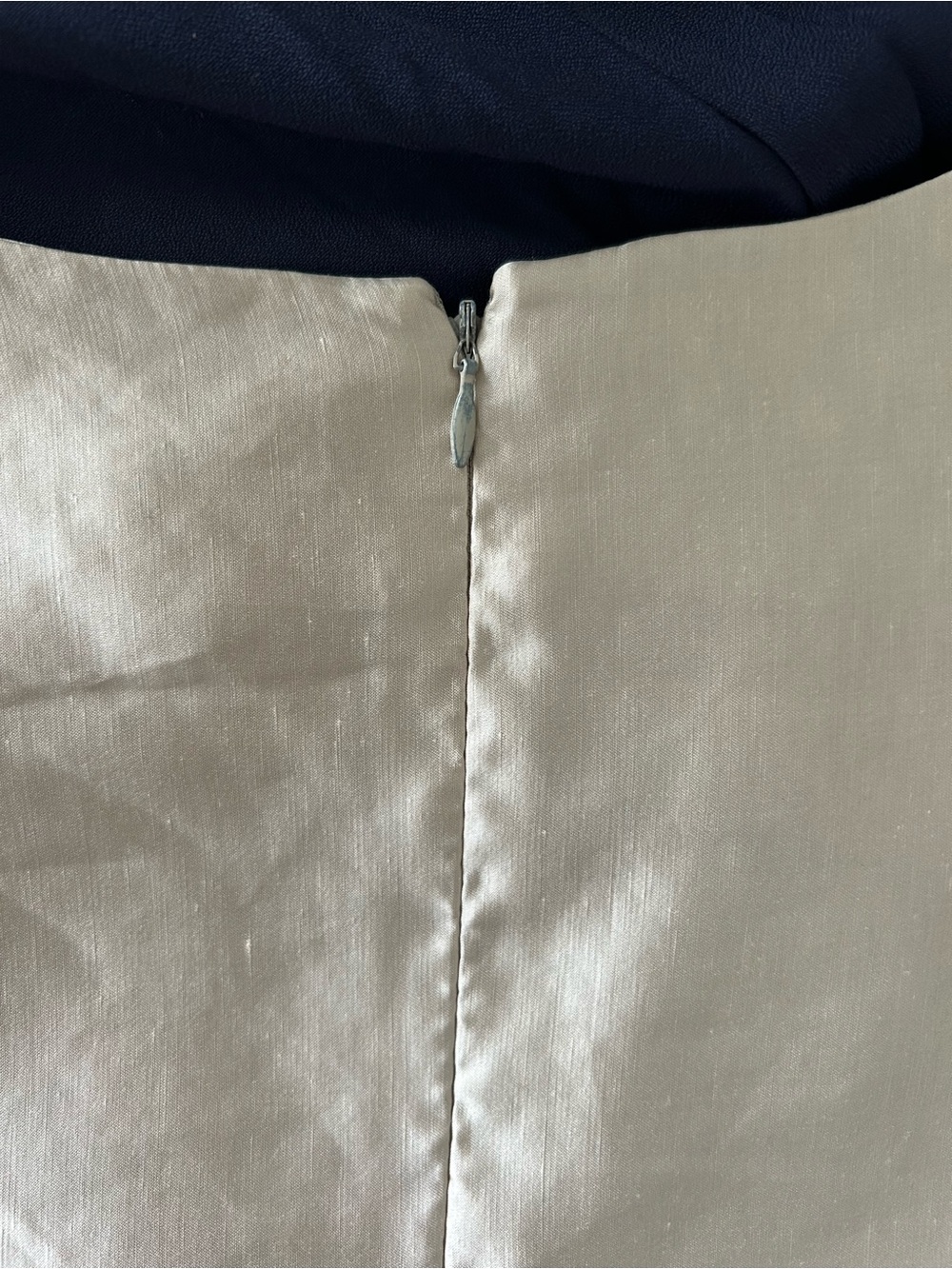 Cittadino Milano Italy Silk Dress in Champagne Color - Picture 9 of 12